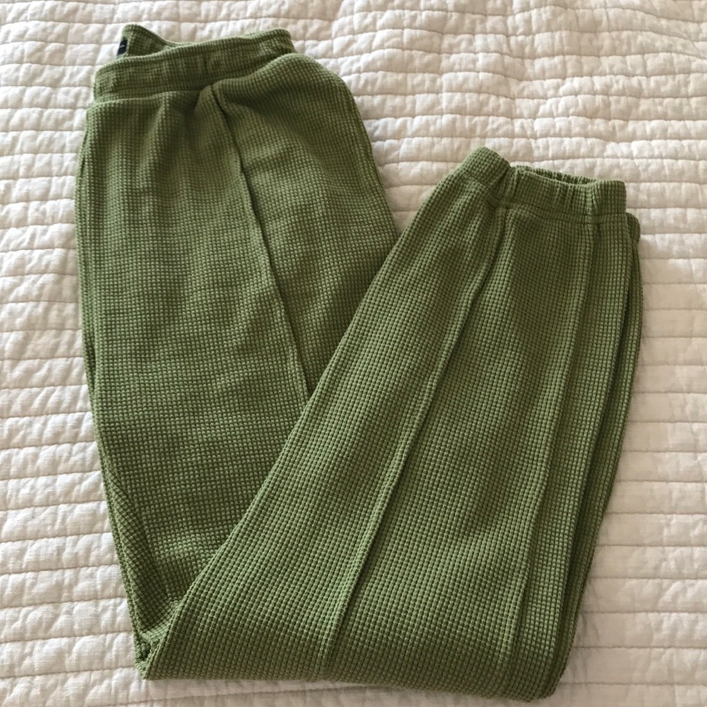 Roxy waffle knit pull on joggers
